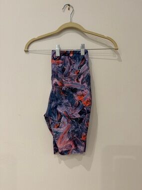lululemon athletica Brushstroke Athletic Shorts in Navy, Pink & Orange